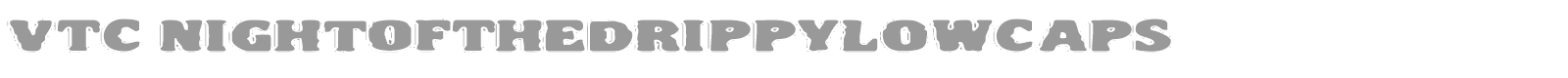 VTC Night Of The Dead Corrupt font preview